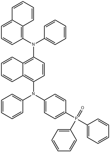 1,4-Naphthalenediamine, N1-[4-(diphenylphosphinyl)phenyl]-N4-1-naphthalenyl-N1,N4-diphenyl- Structure