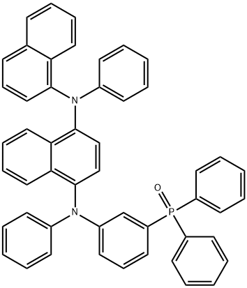 1,4-Naphthalenediamine, N1-[3-(diphenylphosphinyl)phenyl]-N4-1-naphthalenyl-N1,N4-diphenyl- Structure