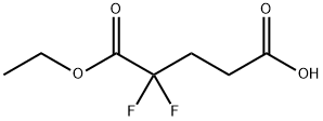 Pentanedioic acid, 2,2-difluoro-, 1-ethyl ester Structure