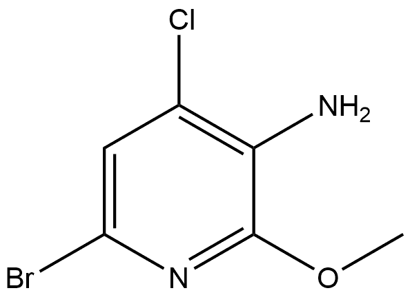 6-Bromo-4-chloro-2-methoxy-3-pyridinamine Structure