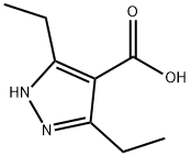 3,5-diethyl-1h-pyrazole-4-carboxylic acid 구조식 이미지