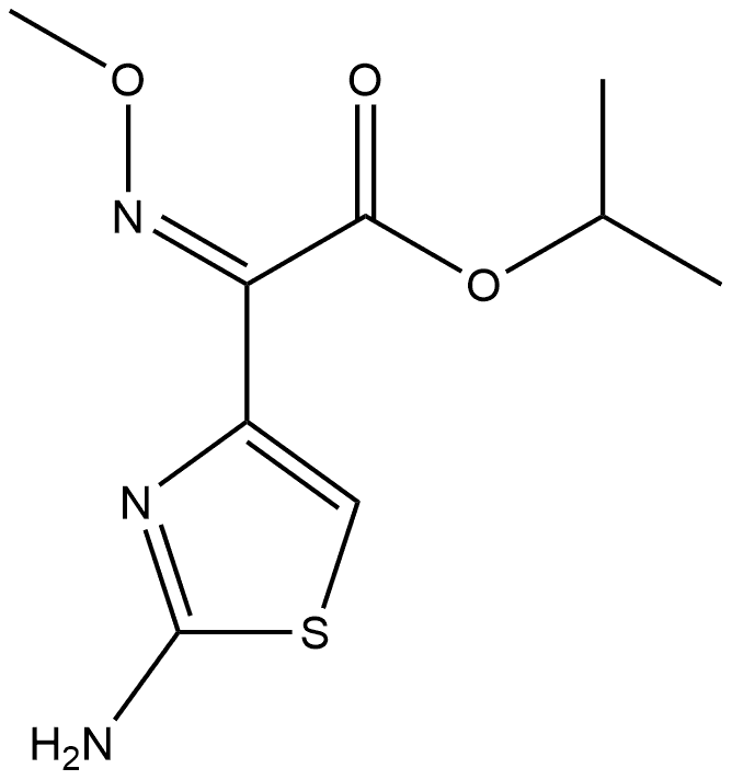 4-Thiazoleacetic acid, 2-amino-α-(methoxyimino)-, 1-methylethyl ester, (αZ)- 구조식 이미지