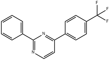 2-Phenyl-4-[4-(trifluoromethyl)phenyl]pyrimidine Structure