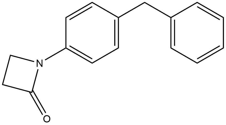 1-[4-(Phenylmethyl)phenyl]-2-azetidinone Structure