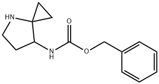 Carbamic acid, N-4-azaspiro[2.4]hept-7-yl-, phenylmethyl ester Structure