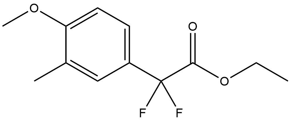 Ethyl α,α-difluoro-4-methoxy-3-methylbenzeneacetate Structure