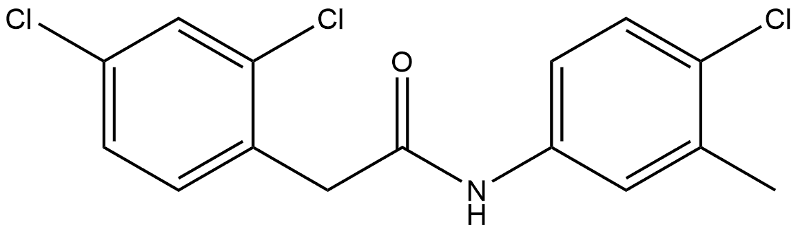 2,4-Dichloro-N-(4-chloro-3-methylphenyl)benzeneacetamide Structure