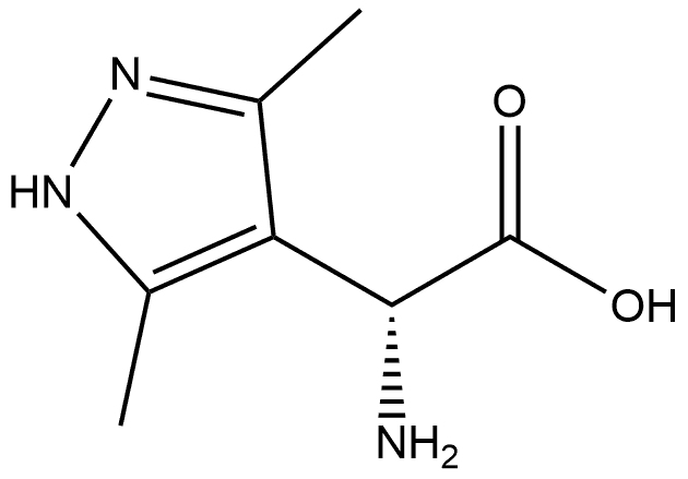 (R)-2-amino-2-(3,5-dimethyl-1H-pyrazol-4-yl)acetic acid Structure