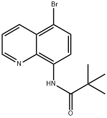 Propanamide, N-(5-bromo-8-quinolinyl)-2,2-dimethyl- Structure