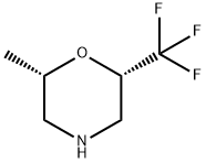 Morpholine, 2-methyl-6-(trifluoromethyl)-, (2S,6S)- Structure