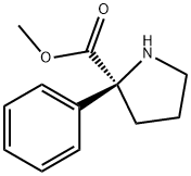D-Proline, 2-phenyl-, methyl ester Structure