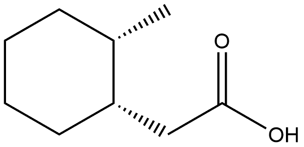 (1S,2S)-2-Methylcyclohexaneacetic acid Structure