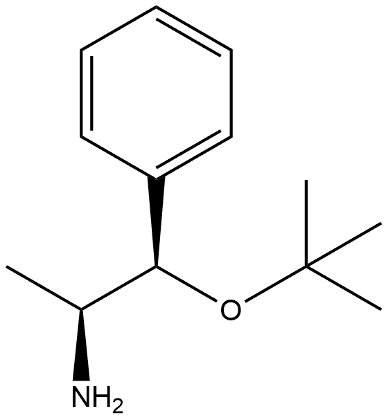 Benzeneethanamine, β-(1,1-dimethylethoxy)-α-methyl-, (αS,βR)- Structure