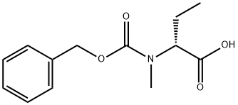 Butanoic acid, 2-[methyl[(phenylmethoxy)carbonyl]amino]-, (2R)- Structure