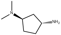 1-N,1-N-dimethylcyclopentane-1,3-diamine, trans Structure