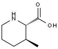 2-Piperidinecarboxylic acid, 3-methyl-, (2S,3S)- Structure