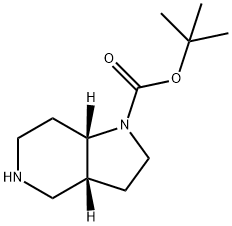 1H-Pyrrolo[3,2-c]pyridine-1-carboxylic acid, octahydro-, 1,1-dimethylethyl ester, (3aR,7aS)- Structure