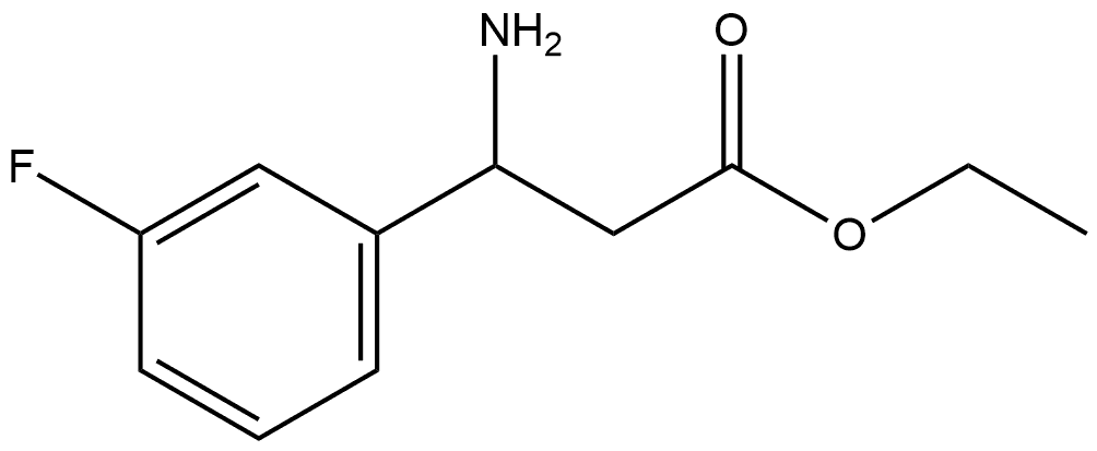 Benzenepropanoic acid, β-amino-3-fluoro-, ethyl ester Structure