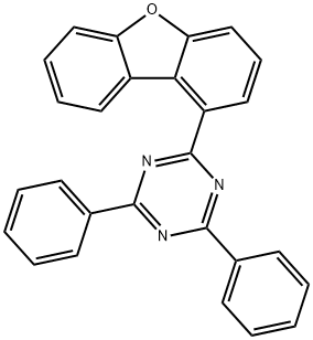 1,3,5-Triazine, 2-(1-dibenzofuranyl)-4,6-diphenyl- Structure