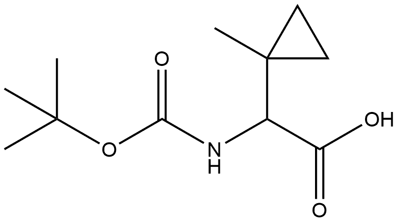 2-{[(tert-butoxy)carbonyl]amino}-2-(1-methylcyclopropyl)acetic acid Structure