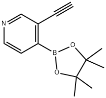 Pyridine, 3-ethynyl-4-(4,4,5,5-tetramethyl-1,3,2-dioxaborolan-2-yl)- 구조식 이미지