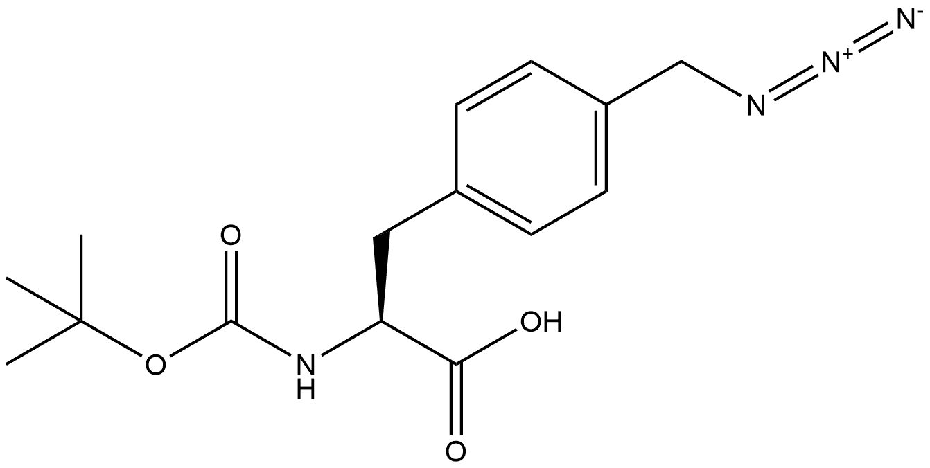 4-(Azidomethyl)-N-Boc-DL-phenylalanine Structure