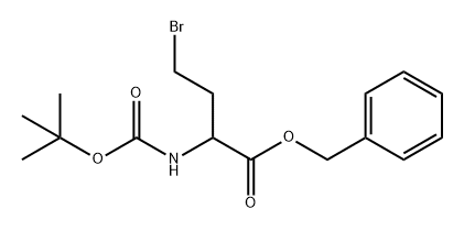 Butanoic acid, 4-bromo-2-[[(1,1-dimethylethoxy)carbonyl]amino]-, phenylmethyl ester Structure