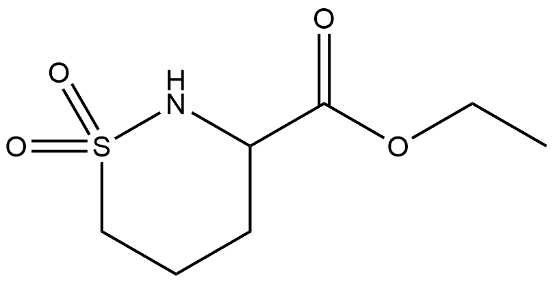 ethyl 1,2-thiazinane-3-carboxylate 1,1-dioxide Structure