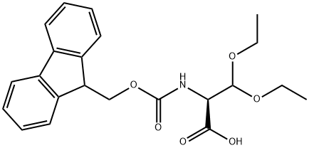 Alanine, 3,3-diethoxy-N-[(9H-fluoren-9-ylmethoxy)carbonyl]- Structure