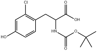 3-(2-chloro-4-hydroxyphenyl)-2-[(2-methylpropan-2-yl)oxycarbonylamino]propanoic acid Structure