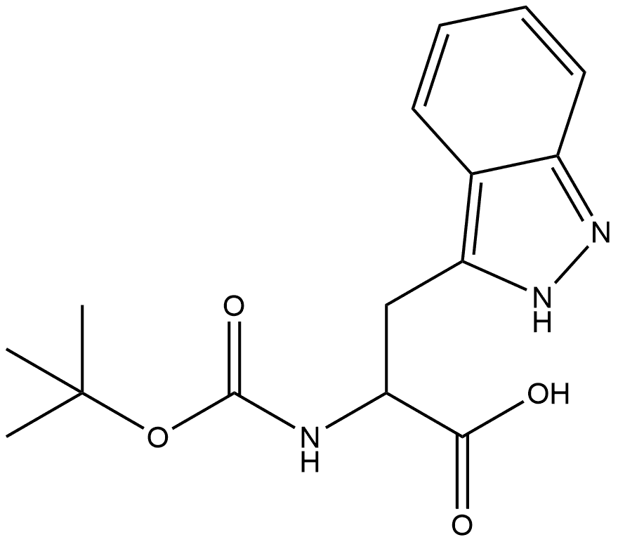 2H-Indazole-3-propanoic acid, α-[[(1,1-dimethylethoxy)carbonyl]amino]- Structure