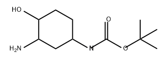 Carbamic acid, N-(3-amino-4-hydroxycyclohexyl)-, 1,1-dimethylethyl ester 구조식 이미지