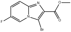 methyl 3-bromo-6-fluoroimidazo[1,2-a]pyridine-2-carboxylate Structure