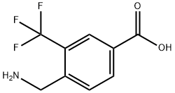 Benzoic acid, 4-(aminomethyl)-3-(trifluoromethyl)- Structure