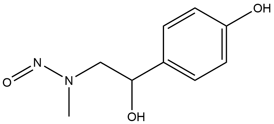 Benzenemethanol, 4-hydroxy-α-[(methylnitrosoamino)methyl]- Structure