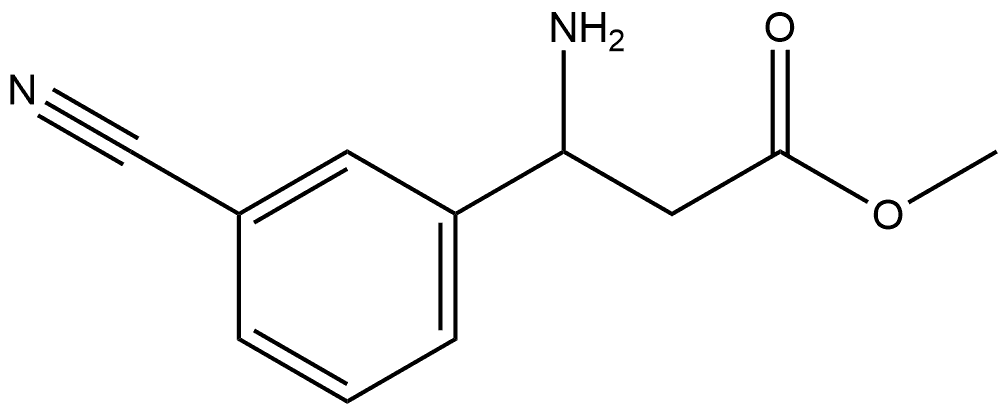 methyl 3-amino-3-(3-cyanophenyl)propanoate Structure