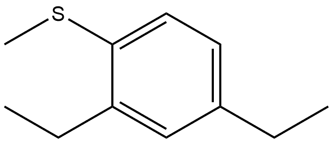 2,4-Diethyl-1-(methylthio)benzene Structure