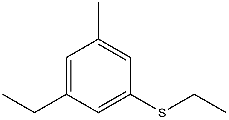 1-Ethyl-3-(ethylthio)-5-methylbenzene Structure