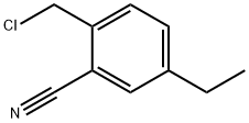 2-Cyano-4-ethylbenzyl chloride Structure