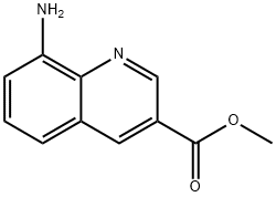 3-Quinolinecarboxylic acid, 8-amino-, methyl ester Structure