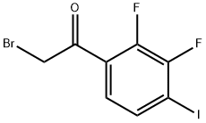 2,3-Difluoro-4-iodophenacyl bromide Structure