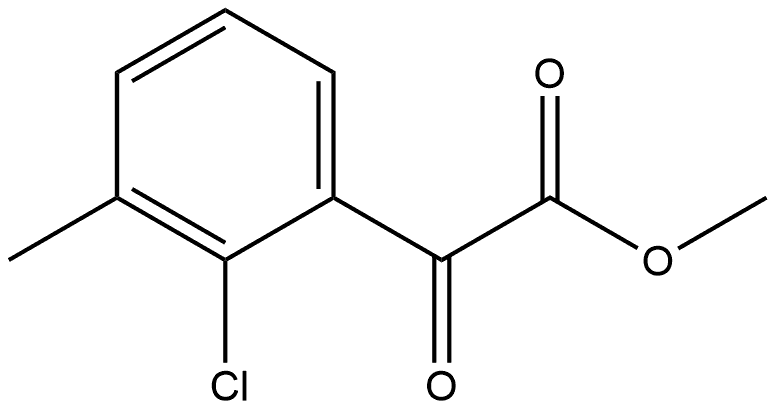 Methyl 2-chloro-3-methyl-α-oxobenzeneacetate 구조식 이미지