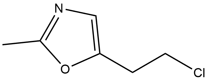 5-(2-chloroethyl)-2-methyl-1,3-oxazole Structure