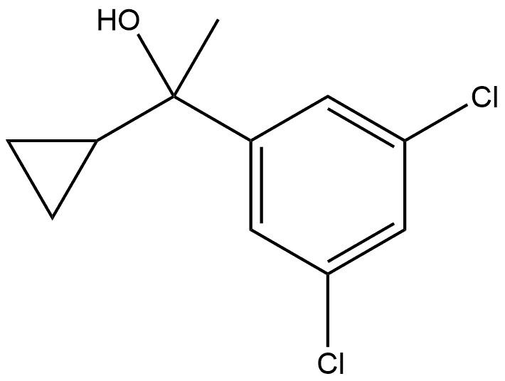 1-(3,5-Dichlorophenyl)-1-cyclopropyl ethanol Structure