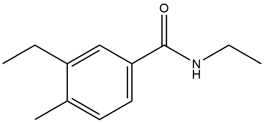 N,3-Diethyl-4-methylbenzamide Structure