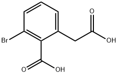 Benzeneacetic acid, 3-bromo-2-carboxy- 구조식 이미지