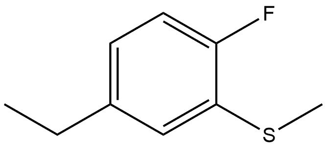 4-Ethyl-1-fluoro-2-(methylthio)benzene Structure