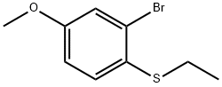 Benzene, 2-bromo-1-(ethylthio)-4-methoxy- Structure