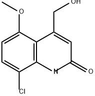 2(1H)-Quinolinone, 8-chloro-4-(hydroxymethyl)-5-methoxy- Structure