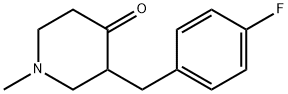 3-(4-Fluorobenzyl)-1-methylpiperidin-4-one 구조식 이미지